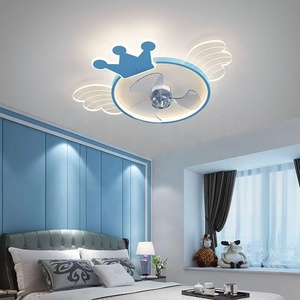 Luce del ventilatore a <span class=keywords><strong>soffitto</strong></span> a LED simpatico cartone animato per ragazzi ragazze camera da letto a spettro completo lampada ABS telecomando ventilatore a <span class=keywords><strong>soffitto</strong></span> con luce - Product Image 3