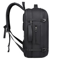 Sac à dos d'affaires unisexe personnalisé avec logo imprimé, grande capacité, extensible, étanche, en polyester Oxford, pour ordinateur portable