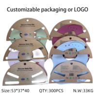 Bavette d'alimentation en silicone pour bébé, flexible et portable, imperméable et sans BPA, anti-poussière, certifiée BSCI