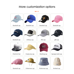 定制刺绣标志复古100% 棉6面板棒球帽男士休闲装水洗棉布仿旧爸爸帽子 - Product Image 4