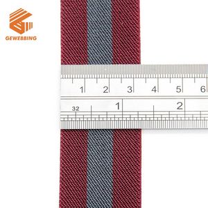 Personalized High Quality Polyester Elastic <b>Webbing</b> Strap Durable <b>Webbing</b> Strap Elastic Woven <b>Webbing</b> for Belt - Product Image 6