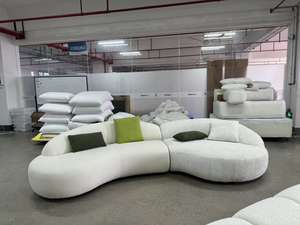 Canapé sectionnel en cuir au design original <span class=keywords><strong>Evergo</strong></span> Meubles de salon Style tendance Bel ensemble de canapés en cuir véritable de bonne qualité - Product Image 5