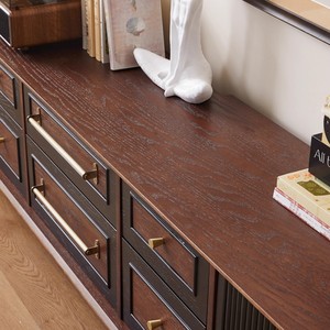 French Style Solid Wood TV <b>Cabinet</b> 220x40x48cm With Drawers Storage Living Room Furniture - Product Image 4