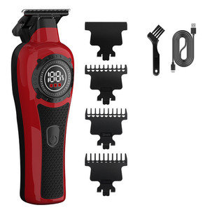 Cortadora de Pelo Eléctrica Profesional de Marca Personalizada, Recortadora de Pelo Recargable para Hombre, Máquina de Corte de Pelo con Pantalla LCD para Barbería - Product Image 3
