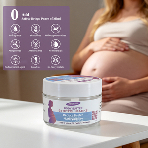 Beurre corporel anti-vergetures Mayfancy, réduit la visibilité des vergetures, soin de la peau pendant la grossesse, 120g - Product Image 6
