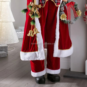 Babbo Natale da Esposizione in Piedi a Grandezza Naturale 180 cm con Sacco Regalo Decorazione Natalizia Grande per la Casa - Product Image 5