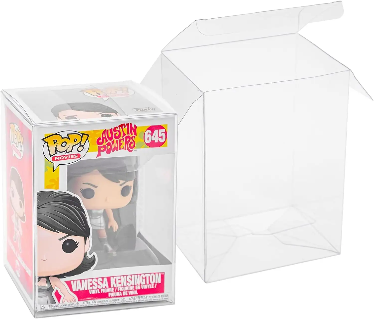 Custom Clear Plastic Box for Figurine Storage Pop Protector Case Compatible with 4 Inch Funko Pop