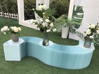E71 Nouveaux Accessoires de Mariage Présentoir en Papier Robuste Facile à Ranger Table Pliante en Papier