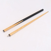 Tongkat Biliar Ash Mapple 2-Piece 57 Inch House Bar, Berat 19oz - 21oz, Ujung Lem 13mm, Kayu Keras, Tongkat Pool Kayu untuk Dijual Murah