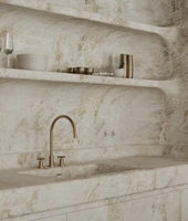Dalles de quartz Calacatta, dalles de quartz imprimées en 3D pour carrelage mural et de sol