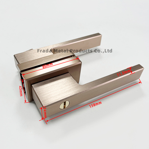 Serrure à mortaise à point unique en aluminium profilé mince 45*16, poignée de porte, quincaillerie de porte, serrure, cylindre magnétique - Product Image 4