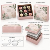 Maßgefertigte Valentinstag-Schokoladen-Geschenkbox mit Deckel CMYK-Bedruckte Beschichtete Papierverpackung für Spa- und Romantikgeschenke