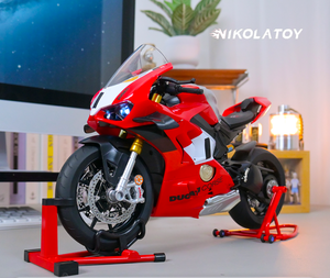 NIKOLATOY Ducati V4R Ignition-Start 1:6 Edición Pista, Decoración de Escritorio con Motocicleta - Product Image 2