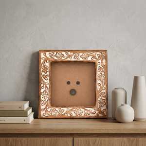 Faizacraft Handmade Eco-Friendly Vertical Modern Rectangle Wood Photo <b>Frame</b> Custom Printed Tabletop Memorable Image <b>Clips</b> Holder - Product Image 1