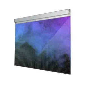 Pantalla LED transparente para interiores y exteriores