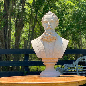 Figura personalizada de alta calidad, estatuas de busto de hombre, piedra Natural, tamaño real, mármol, hombre romano, escultura de busto griego para Decoración - Product Image 4