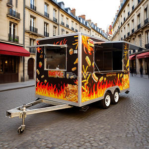 2025 Stainless Steel Hot Dog Pizza <b>Coffee</b> Ice Cream Vending Mobile Fast Food Trailer Truck <b>For</b> <b>Sale</b> - Product Image 1