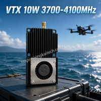 Émetteur-récepteur vidéo FPV sans fil 10W 3700-4100MHz 80CH VTX FHSS à fréquence sauteuse pour transmission de données vidéo FPV
