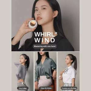 Ventilador de Bolsillo Portátil Recargable Silencioso con Mosquetón de 6 Aspas y 900mAh al por Mayor - Product Image 6