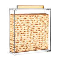 Plaque dorée personnalisée pour table de Seder de Pessa'h, cadeau de Pessa'h, logo sur mesure 3mm pour cadre ouvert transparent en acrylique OEM Matzah