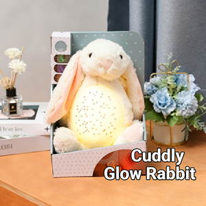 Jouet Lapin Apaisant pour Bébé, Projecteur Étoilé, Aide au Sommeil pour Tout-petits, Peluche ABS/PP, <span class=keywords><strong>Cadeau</strong></span> de Haute Qualité pour Bébé Garçon et Fille - Product Image 1