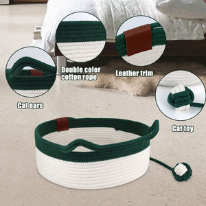 Grotte de lit pour chat mignon et doux de qualité supérieure avec jouet à balles - Product Image 2