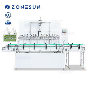 ZONESUN-Máquina automática de llenado de botellas de líquidos, 12 boquillas, blanqueador, resistente a la corrosión, químico, corrosivo - Product Image 1