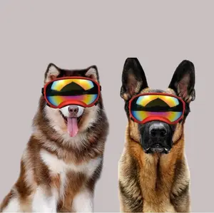 새로운 애완 동물 UV 선글라스 자외선 차단 개 선글라스 중형 및 대형견용 야외 개 고글