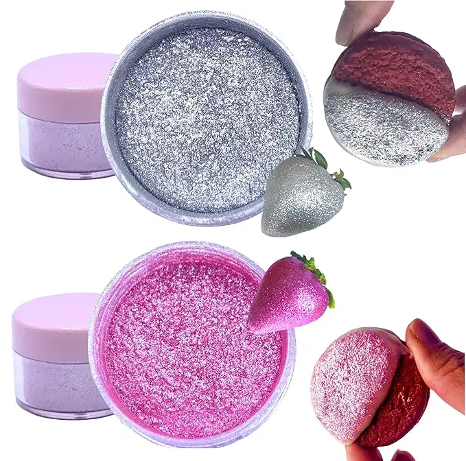 Diamond Luster Dust Edible Glitter For Cocktail Bomb Edible Glitter Shimmer For Baking