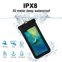 Étui universel en PVC transparent résistant à l'eau pour sport aquatique IPX8 Pochette en PVC multifonctionnelle pour écran tactile Sac pour téléphone portable sec