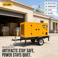 Groupe électrogène diesel insonorisé de 70 KVA avec sortie 50Hz pour supermarché avec panneau de protection contre les pannes de courant automatiques