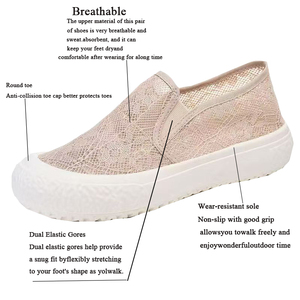 Venta Directa <span class=keywords><strong>de</strong></span> Fábrica OEM/ODM Zapatos Planos <span class=keywords><strong>de</strong></span> Plataforma <span class=keywords><strong>para</strong></span> <span class=keywords><strong>Mujer</strong></span>, Clásicos, con Punta Abierta, Antideslizantes, Resistentes al Desgaste, Transpirables, <span class=keywords><strong>de</strong></span> Malla - Product Image 2