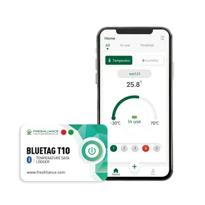 Solución fría Teléfono APP Bluetooth Sensor para temperatura