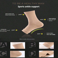 Attelle de cheville sport à bout ouvert à élastique élevé avec manchons de compression du fabricant avec logo personnalisé pour la protection