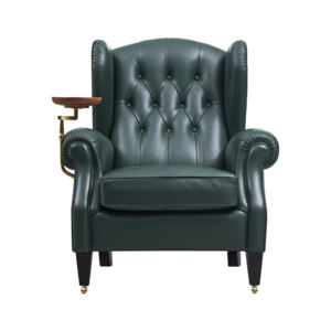 Poltrona Chesterfield Quadrata in Stile Americano Retrò Vintage, in Vera Pelle con Cuscino Confortevole, per Villa, Casa, <span class=keywords><strong>Bar</strong></span>, Salotto, Uomo - Product Image 4