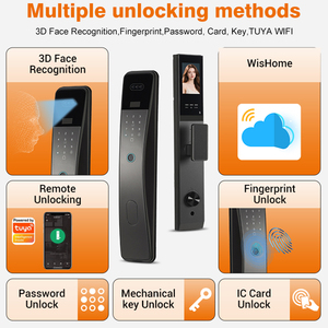 แอ<span class=keywords><strong>ป</strong></span> Tuya คุณภาพสูง ระบบจดจำใบหน้า 3 มิติ ผ่าน Wifi พร้อมกล้อง ล็อค<span class=keywords><strong>ป</strong></span>ระตูอัจฉริยะดิจิ<span class=keywords><strong>ท</strong></span>ัล รองรับลายนิ้วมือ รหัสผ่าน และบัตร - Product Image 4