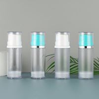 Bouteilles de sérum de pulvérisateur de pompe ABS de haute qualité de luxe 30ml 40ml 50ml sans air utilisées pour les cosmétiques et l'emballage de lotion