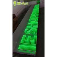 Lettres lumineuses LED personnalisées Infinity Abyss IPx7, en acrylique de précision, 3D, illuminées, décoratives, pour publicité, enseigne de voiture, Bluetooth