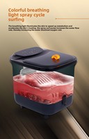 NINGDECRIUS Machine de massage électrique automatique pour usage domestique avec fonction musicale et chauffante, bain de pieds à température constante pour une immersion profonde