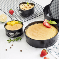 Acier au carbone robuste Moule à gâteau facile à nettoyer Moule à ressort résistant à la rouille Parfait pour les gâteaux au fromage Moule à ressort sans fuite