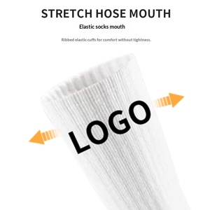 Custom for Solid Color Knitted Combed Cotton Crew <strong>Socks</strong> Shock-Absorbing Men's Women's Mid-Calf Sport <strong>Socks</strong> - Product Image 3