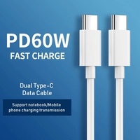 Câble USB C vers USB Type C PD 60W, câble de données USB C à charge rapide pour Macbook Samsung iPhone