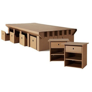 Бумажная мебель стол гофрированный шкаф картонная кровать - Product Image 2