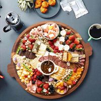 Cross Border Classic Eenvoudig Rond Hout Milieuvriendelijk Duurzaam Thuis Eten Koffietafel Decoratie Keuken Pizza Gedroogd Fruit