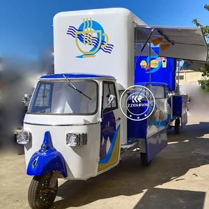 Individuelle Tuk Tuk Bar elektrischer Imbisswagen Dreirad Cafeteria Auto elektrische Fiberglas Affen Imbisswagen