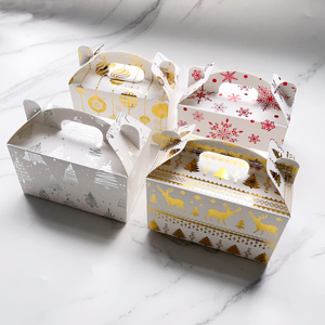 Emballage en carton pliable biodégradable personnalisé en gros pour gâteaux, biscuits, gâteaux, beignets avec logo - Product Image 4