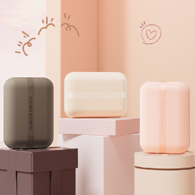 Portable Magnetic Hand Warmer 3s Fast Warm Rechargeable 2 Pack 6000mAh Electric Winter Hand Warmer