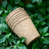 Ensemble de Pots de Plantes en Papier Biodégradable Durable de 96 Pièces Pots de Fleurs en Acier Inoxydable Cintres de Croissance de Semis Inclus