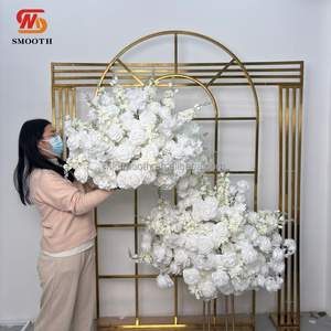 Centro de Mesa de Flores Artificiales Blancas para Boda, Venta al Por Mayor de Fábrica, con Flores de Glicinia - Product Image 5