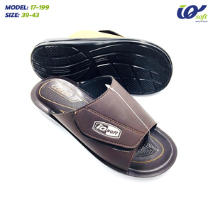Thailand PU Men Sandals 17-199 Model Open Toe Comfortable Slide Footwear Soft Sole Non-Slip Design for All-Day <b>Support</b> - Product Image 3